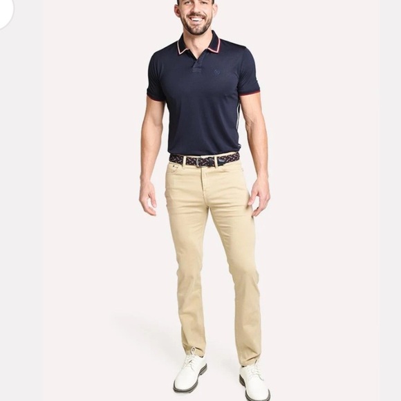 G/Fore Core 5 Pocket Tan Golf Pants 34x33 Brushed Cotton/Modal - Picture 11 of 11